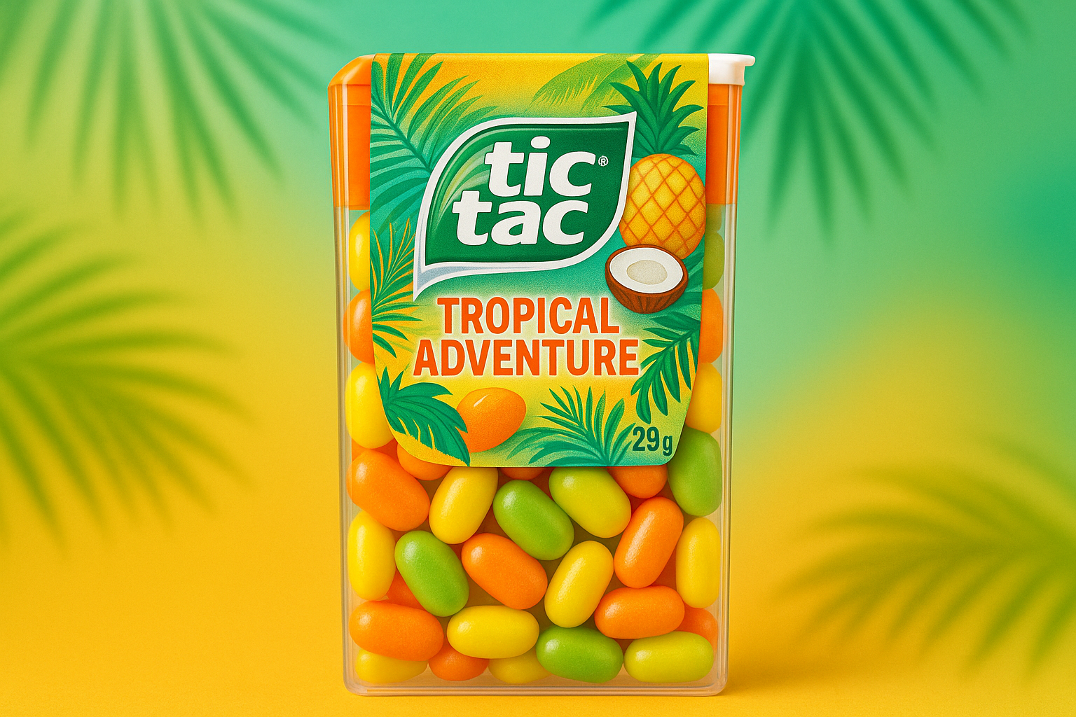 TIC TAC Mints, Tropical Adventure, Mint Candy, 29g